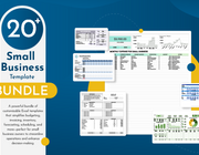 20 Small Business Excel Templates Bundle