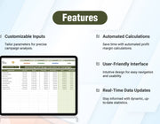 Advertising Profit Margin Calculator for Campaigns Template