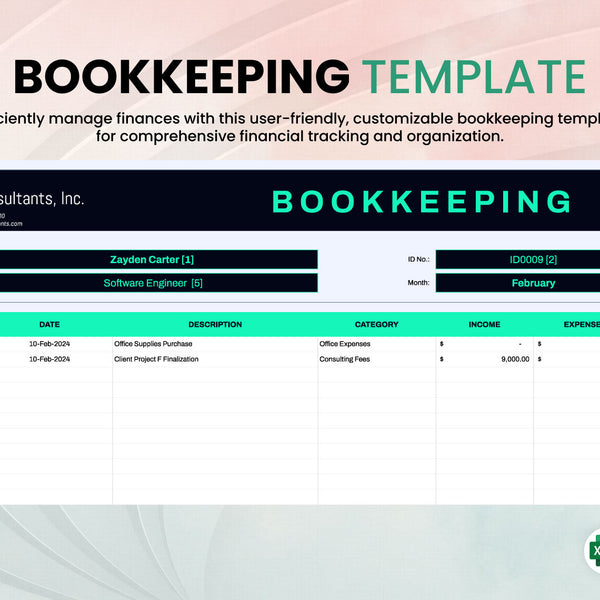Free Bookkeeping Template