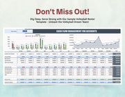 Cash Flow Management for Accounts Template