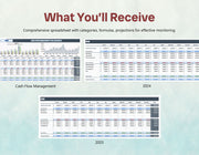 Cash Flow Management for Accounts Template