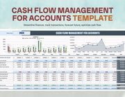 Cash Flow Management for Accounts Template