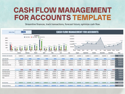 Cash Flow Management for Accounts Template