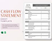 Cash Flow Statement Template