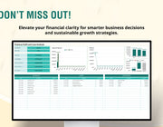 Finance Profit and Loss Analysis Template
