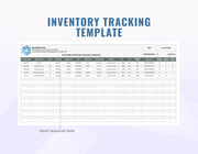 Inventory Tracking Template