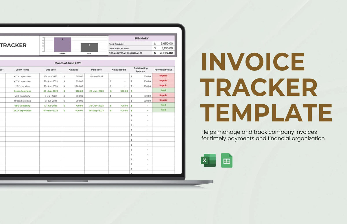 Invoice Tracker Template