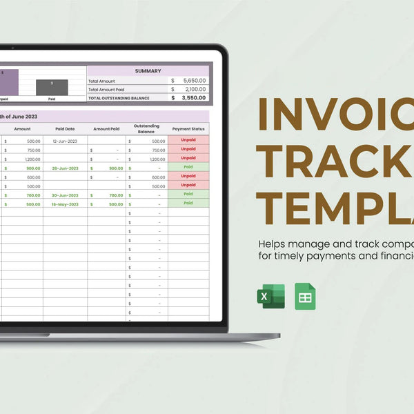 Invoice Tracker Template