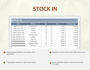Product Database Excel Template