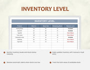Product Database Excel Template
