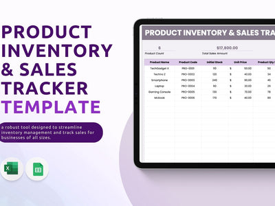 Product Inventory & Sales Tracker Template