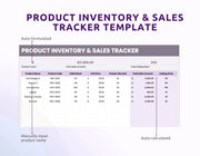 Product Inventory & Sales Tracker Template