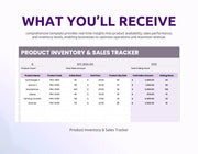 Product Inventory & Sales Tracker Template