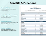 Startup Balance Sheet Template