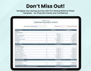 Startup Balance Sheet Template