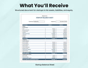 Startup Balance Sheet Template